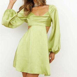 Hello Molly Done with you Dress - Lime Green 🍋‍🟩